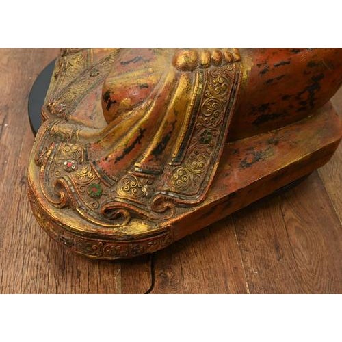 Carved Burmese Buddha Statue For Sale - Image 5 of 12