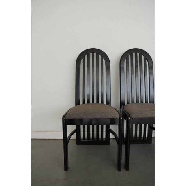 Vintage Pallavisini Italian Modern High-Back Dining Chairs (Set of 4) For Sale - Image 15 of 16