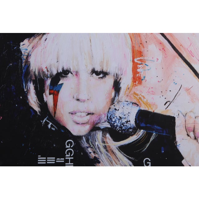 Lady Gaga Sid Maurer Year: of Original : 2007 | Year Printed: 2011 Size: 23.75 in. x 16 in. Giclee print on canvas Pop Art...