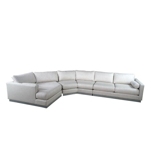 Contemporary Langdon Plus Sectional II by Lazar Industries Modern Modular Sectional Sofa 159" For Sale - Image 3 of 18