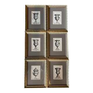 French Engravings of Urns and Vases - Set of 6 For Sale
