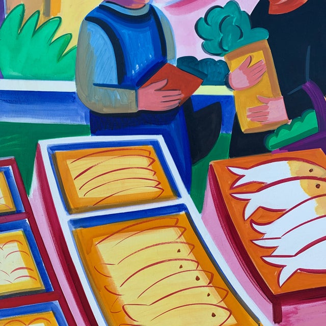 Pesci Large Scale Painting by Joan Steinman #5 For Sale In Wichita - Image 6 of 11