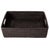 Boho Chic Artifacts Rattan Rectangular Storage Basket with Rounded Corners in Tudor Black - 14" For Sale - Image 3 of 10