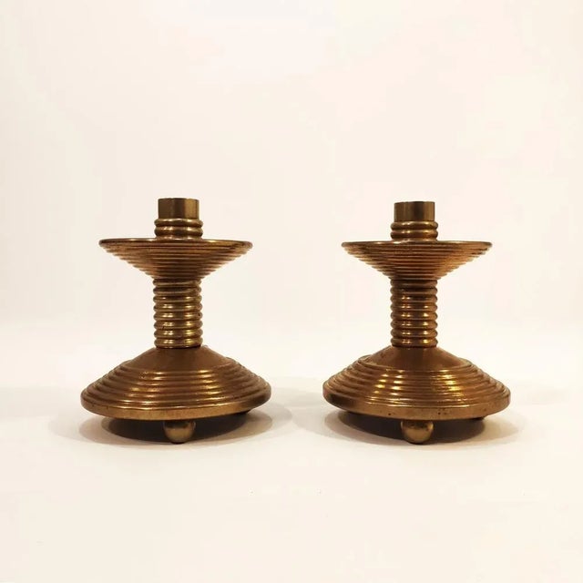 Metal Spanish Liturgical Candleholders, Set of 2 For Sale - Image 7 of 7