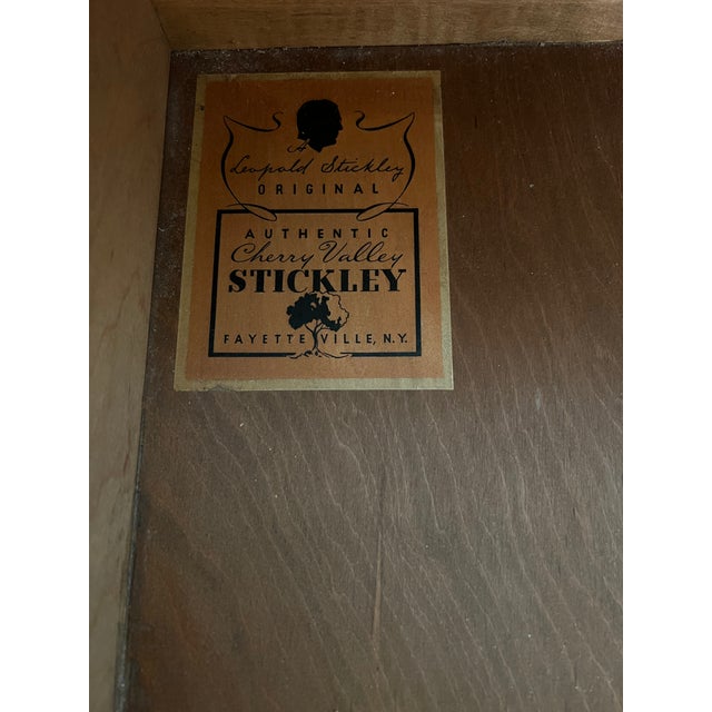 1950s Leopold Stickley Cherry Valley Chippendale Gentleman's Chest, Circa 1950 For Sale - Image 5 of 6