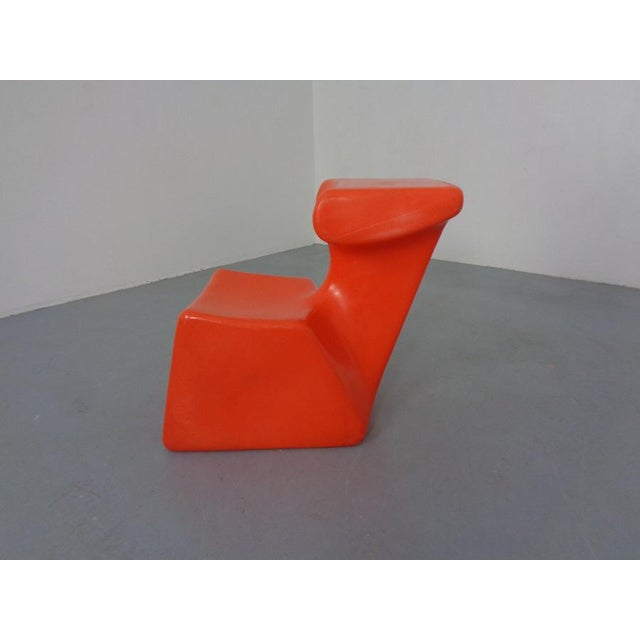 Luigi Colani's gaming stool for Top System from the 1970s. Inscribed on the underside. This piece has an attribution mark,...