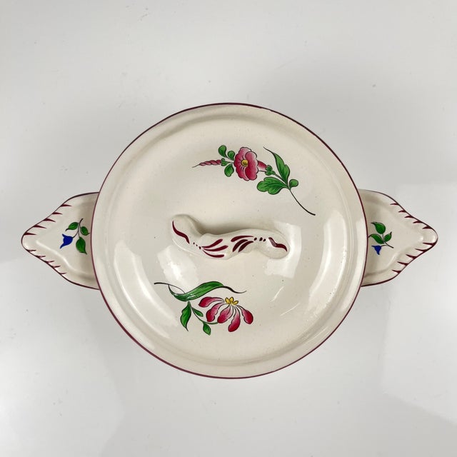 Vintage Streetlight Bowl with Handle from KG Lunéville, 1950s For Sale - Image 4 of 10