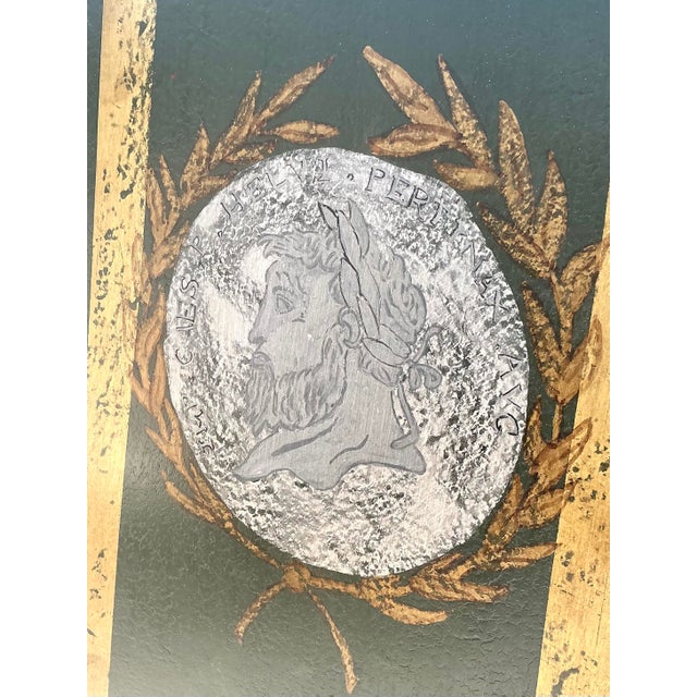 Command attention with this extraordinary vintage Italian obelisk etagere, a masterclass in the theatrical and opulent...