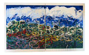 Mario Schifano, Water Lilies, 1990s, Screenprint