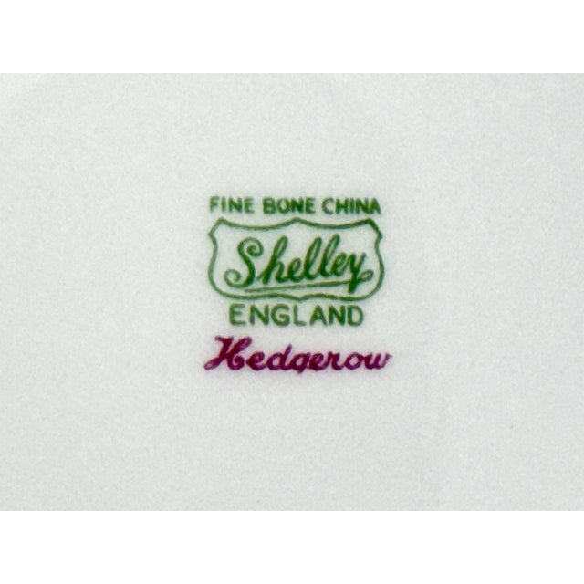 English Fine Bone China Lunch Plates by Shelly - Set of 6 For Sale - Image 14 of 15