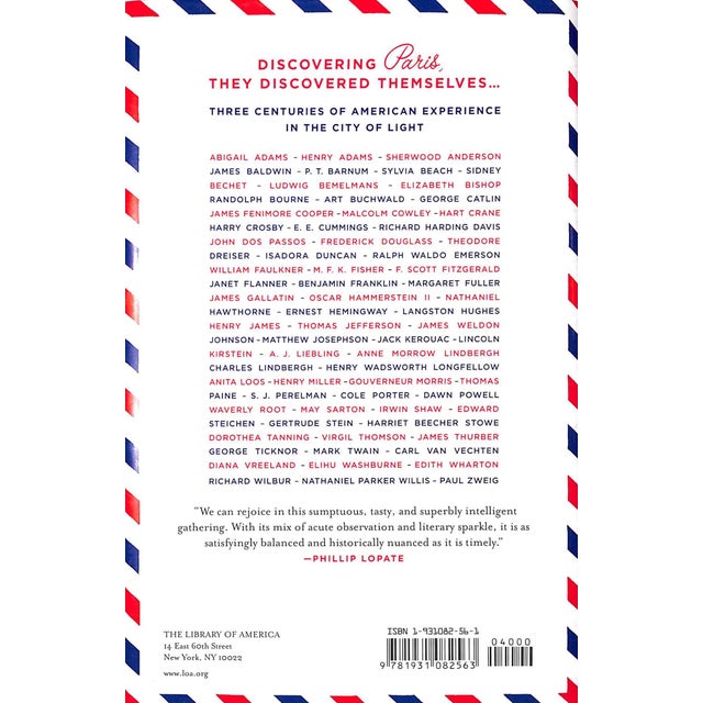 Traditional "Americans in Paris: A Literary Anthology" 2004 Gopnik, Adam For Sale - Image 3 of 4