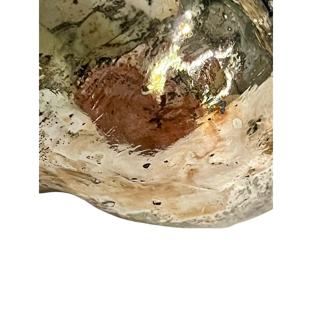 Vintage Partially Silvered Conch Shell in the Style of Bucellati For Sale - Image 6 of 15