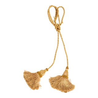 Vintage Pasargad Crocker Double Tassel Tieback For Sale