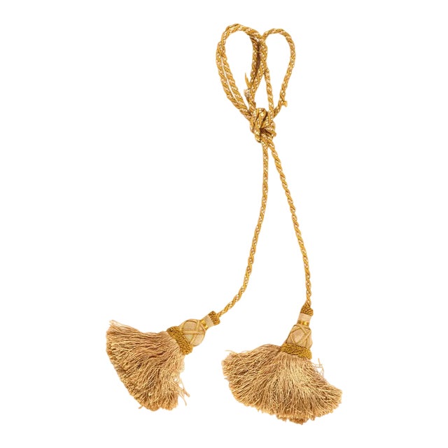 Vintage Pasargad Crocker Double Tassel Tieback For Sale