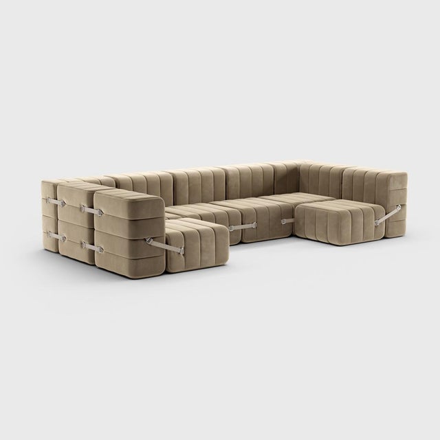 Not Yet Made - Made To Order Curt Modular Set Flexible U-Sofa from Ambivalenz, Set of 15 For Sale - Image 5 of 5