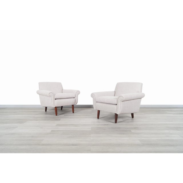 Danish Modern Rosewood Lounge Chairs For Sale - Image 4 of 12