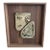 Mid 20th Century Abstract Ceramic Wall Art, Framed For Sale