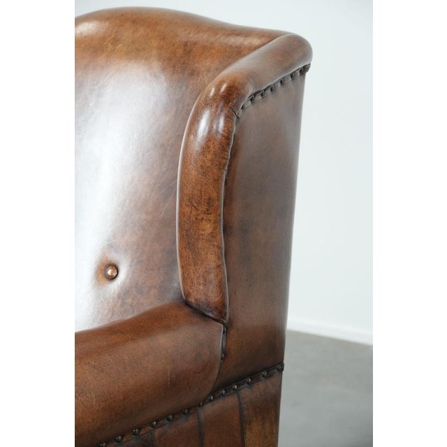 Club Chair in Sheepskin Leather For Sale - Image 12 of 15