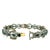 Vintage Indian Sapphire and Diamond Bracelet Set, Silver and 14k Gold, Circa 1950, 2 Pieces For Sale - Image 4 of 9