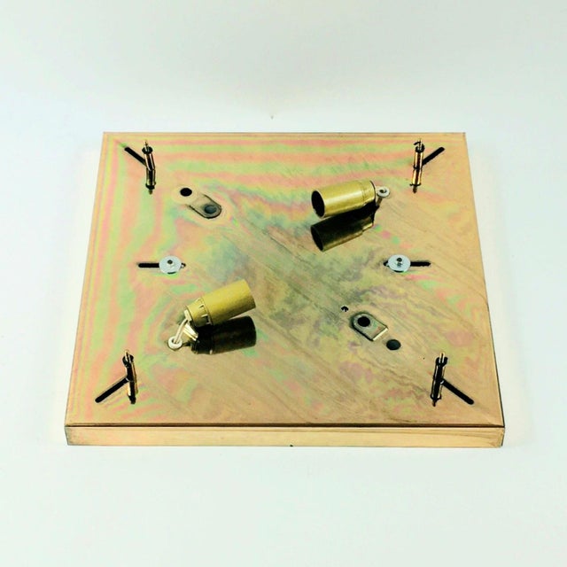 White Mid-Century Murano Glass Flush Mount attributed to Toni Zuccheri for Mazzega, Italy, 1970s For Sale - Image 8 of 9