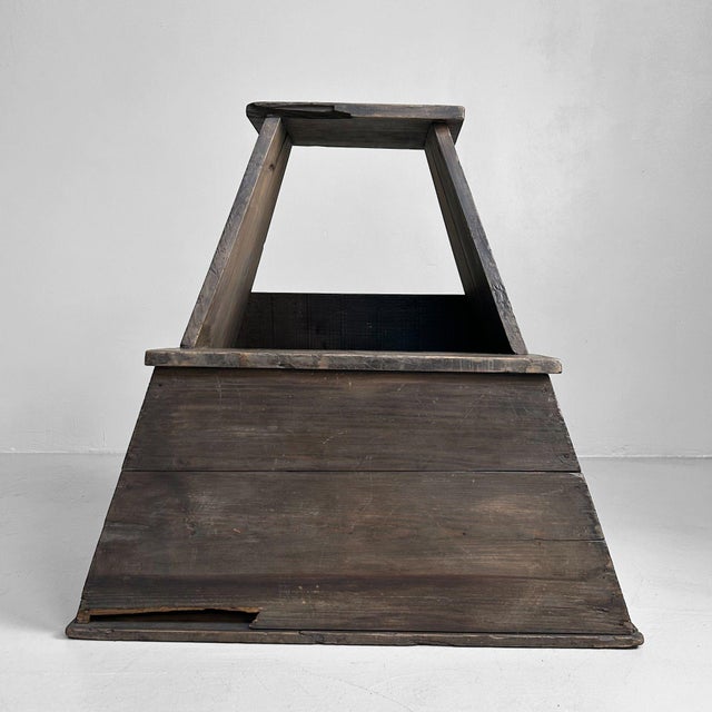 Minimalist Wooden Fumidai Step Stool, Japan, 1920s For Sale - Image 10 of 10
