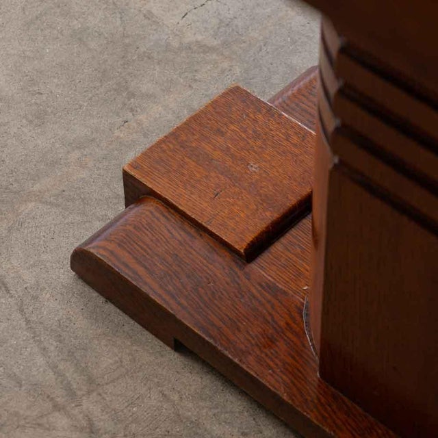1940s French Carved Wood Dining Table Attributed to Charles Dudouyt For Sale - Image 12 of 18