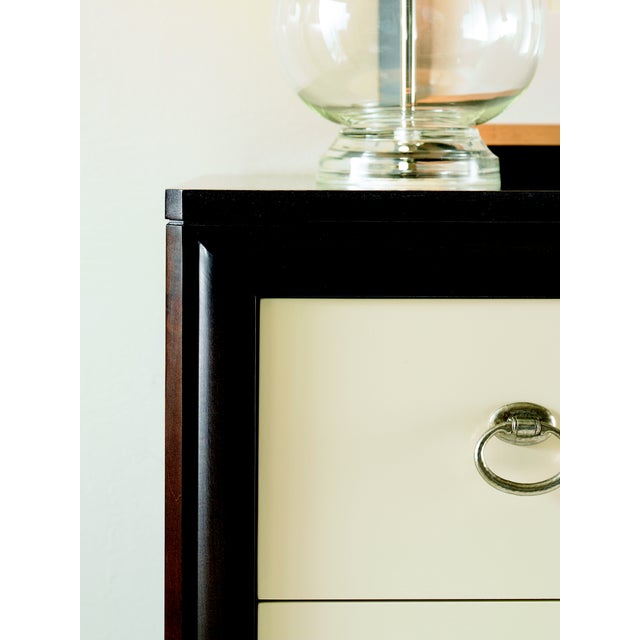 This piece is available only as shown, and will ship in 2-3 weeks. Crafted of maple solids and American walnut veneer....