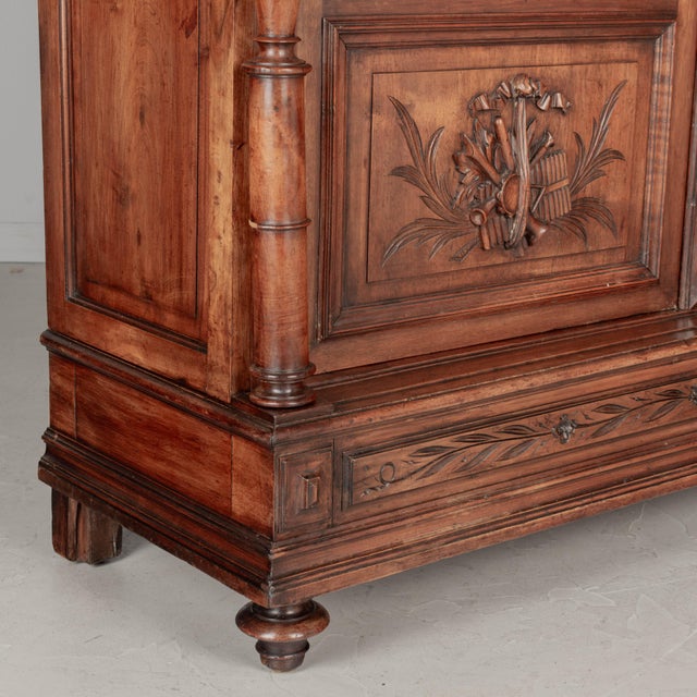 19th Century French Louis XVI Style Bibliotheque or Bookcase For Sale - Image 9 of 12