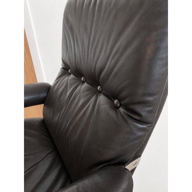 Mid-Century Danish Leather Lounge Chair by Werner Langenfeld, 1970s For Sale - Image 6 of 13