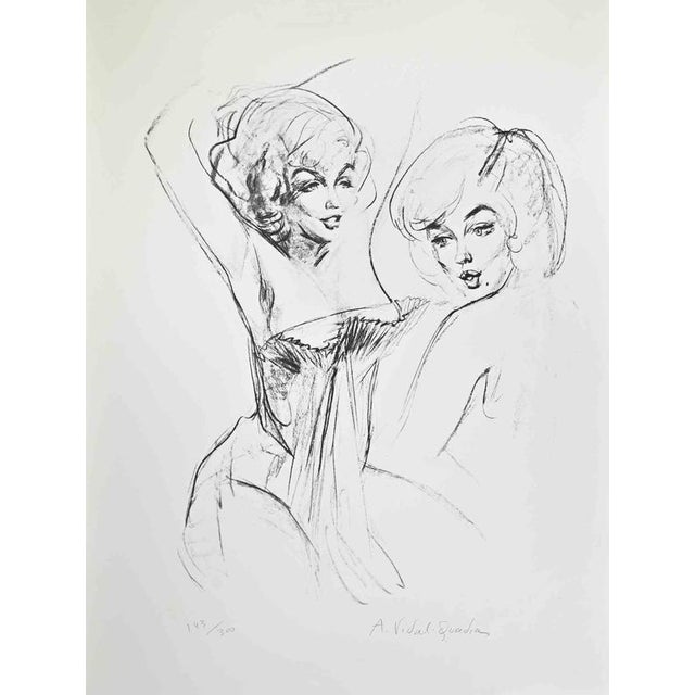 Modern Alejo Vidal-Quadras, Double Marilyn, Lithograph, Mid-20th Century For Sale - Image 3 of 3