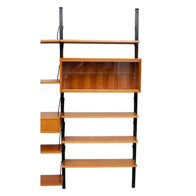 Brown Hanging Royal Wall System from Poul Cadovius, Denmark, 1950s For Sale - Image 8 of 14