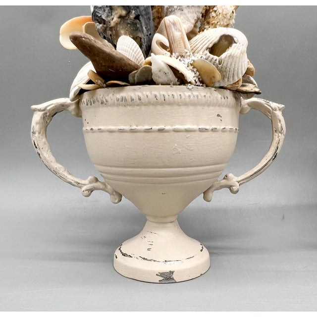 Pair of Coastal Shell Topiary Urn Topiary Sculptures by Artist – Coastal / Organic Modern For Sale In Houston - Image 6 of 17
