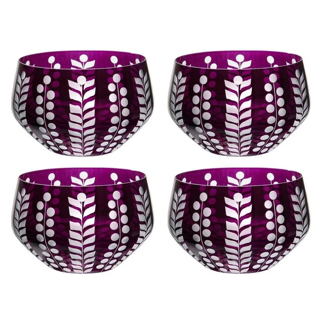 Traditional Pariz Votive Candleholder Purple - Set of 4 For Sale - Image 3 of 3