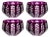 Traditional Pariz Votive Candleholder Purple - Set of 4 For Sale - Image 3 of 3