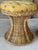 Late 20th Century Pair of Monumental Handcrafted Rattan Hourglass Ottomans by Mastercraft of Manila For Sale - Image 5 of 12