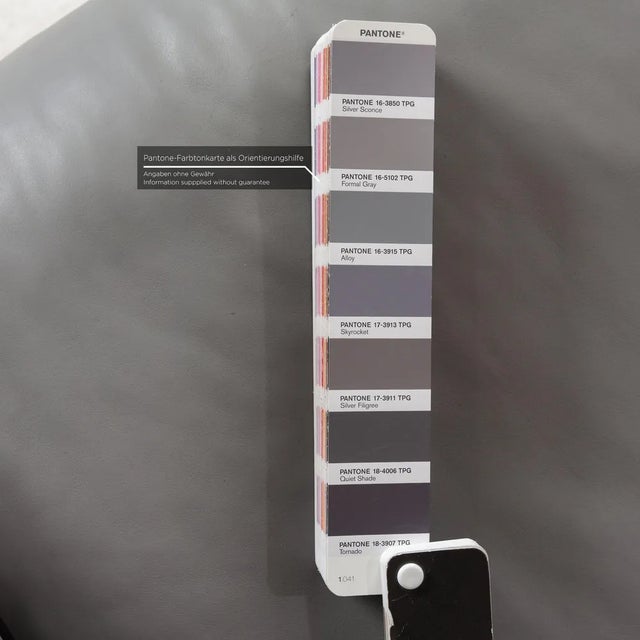 6500 Leather Three-Seater Gray Sofa from Rolf Benz For Sale - Image 5 of 10