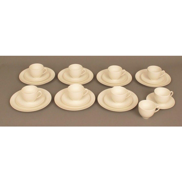 1960s Mid-Century Modern Wheat Grain 24 Piece Coffee Set Royal Copenhagen Denmark Thorkild Olsen For Sale - Image 13 of 13