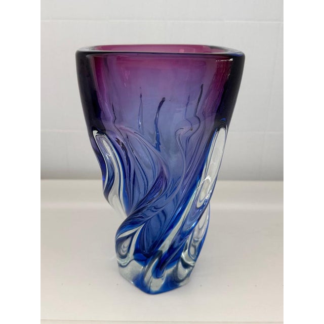 Italian Murano Glass Vase, 1960s For Sale - Image 9 of 15
