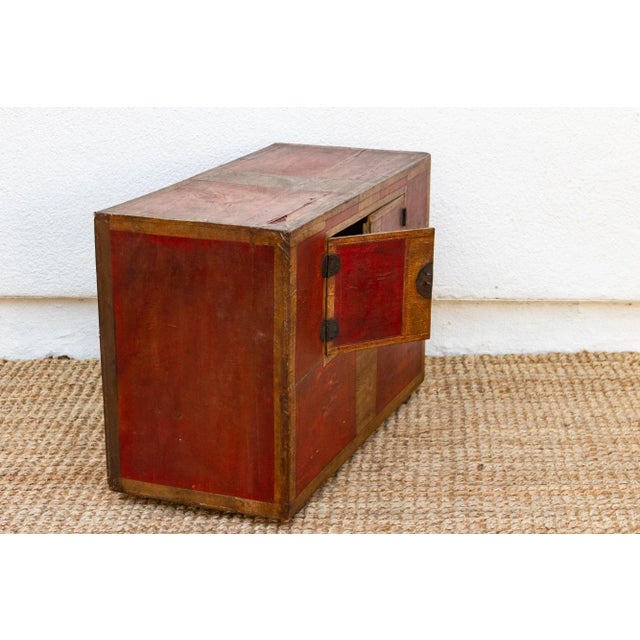 Antique Korean Painted Marriage Chest For Sale - Image 10 of 11