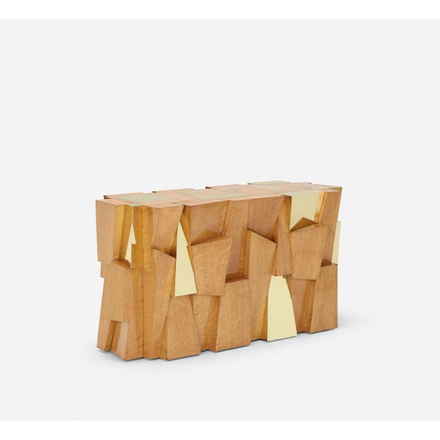 Mid 20th Century Cubist Console / Dining Table Base by Paul Evans / Directional / PE 300 Series For Sale - Image 5 of 14