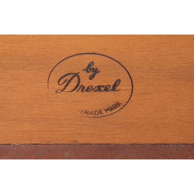 1950s Vintage Drexel New Travis Court Bow-Front Corner China Cabinet For Sale - Image 15 of 15