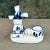 Folk Art Vintage Hand Painted Delft Windmill With Moving Propeller For Sale - Image 3 of 6