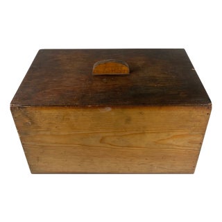 Vintage Handcrafted Wooden Workshop Box, 1950s For Sale