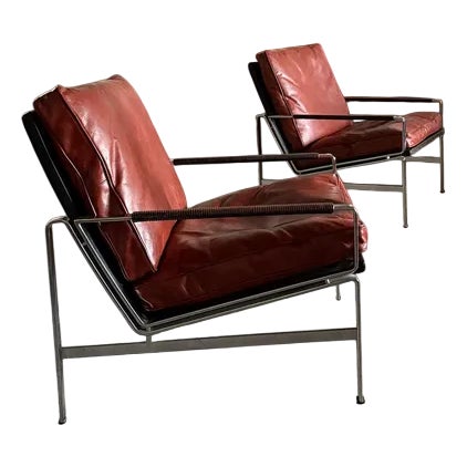 Vintage German 6720 Chairs by Preben Fabricius & Jørgen Kastholm for Kill International, 1960s, Set of 2 For Sale