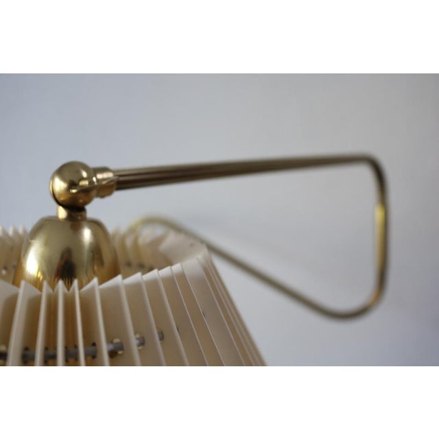 Metal Vintage Danish Brass Wall Lamp, 1950s For Sale - Image 7 of 11