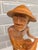 Mid-Century Balinese Art Deco Seated Fisherman With Cast Net Sculpture For Sale - Image 9 of 12