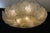 Glass 1960s Clear Graniglia Murano Leaves Flush Mount For Sale - Image 7 of 10