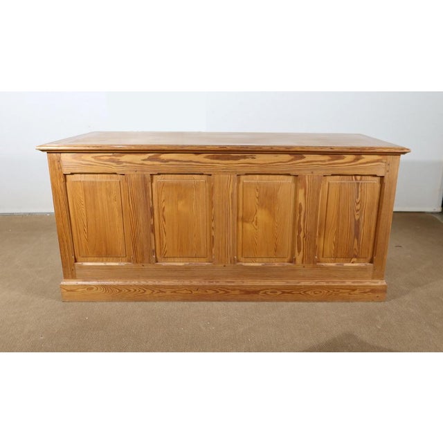 Pitchpin Community Desk, 1900s For Sale - Image 17 of 18