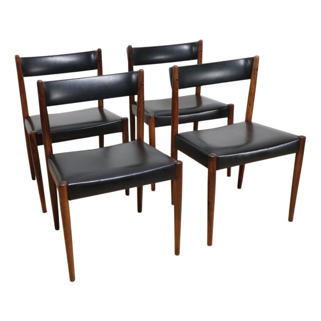 Scandinavian Chairs, Denmark, 1960s, Set of 4 For Sale