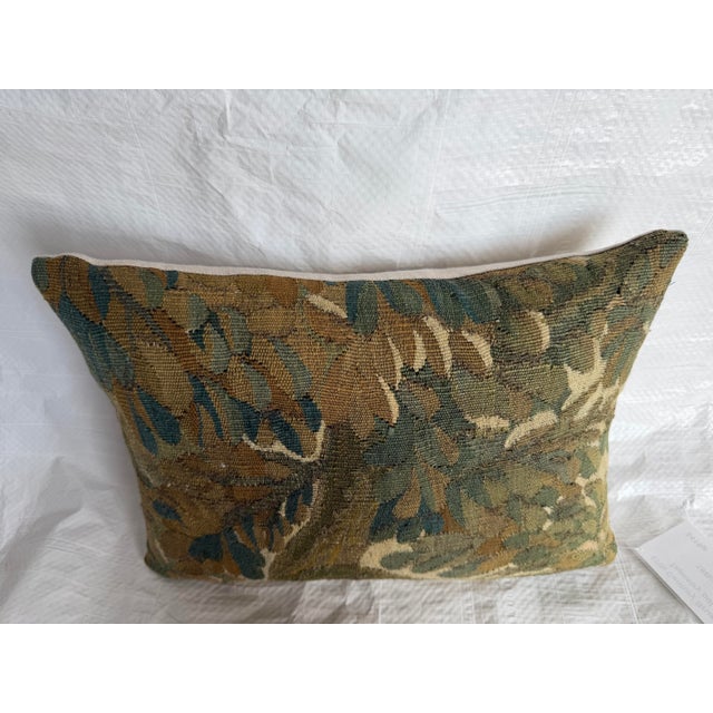17th Century Flemish Verdure Tapestry Pillow For Sale In Los Angeles - Image 6 of 7